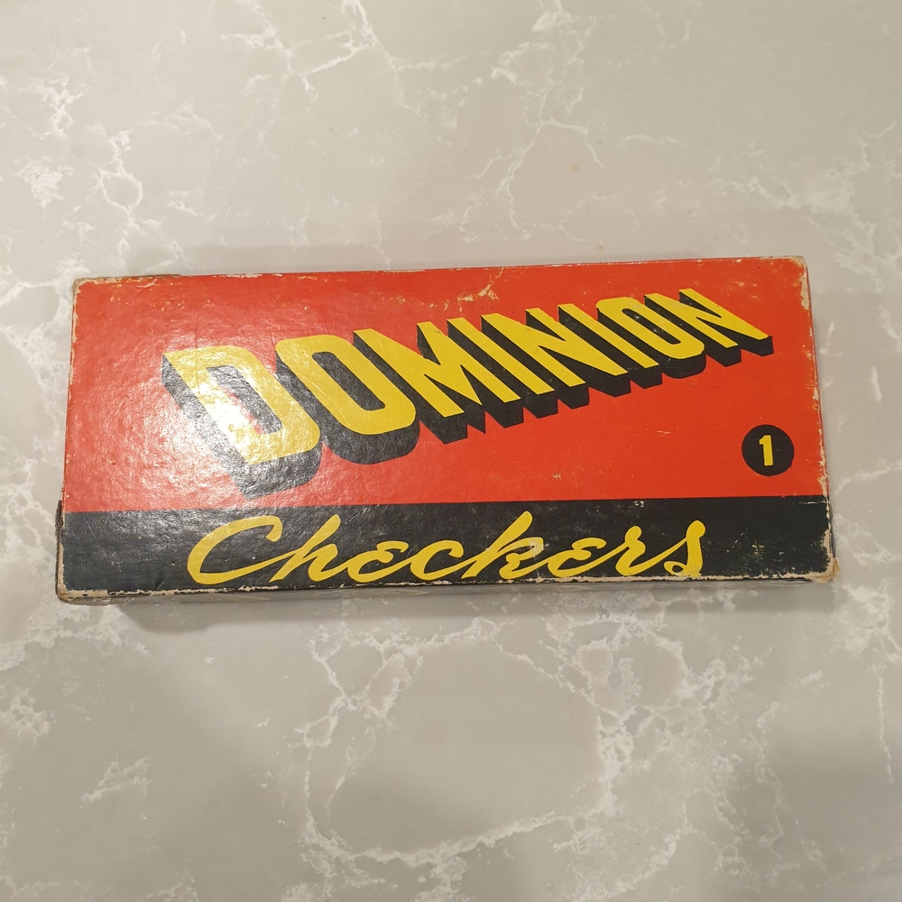 Vintage Checkers Game - Red and Black